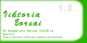 viktoria borsai business card
