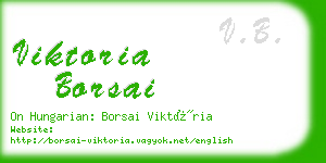 viktoria borsai business card